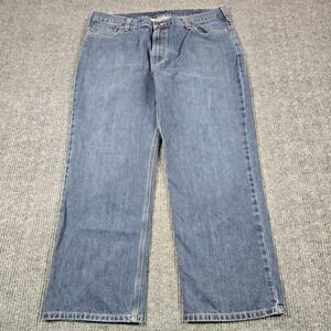 Carhartt Jeans Mens 40x30 Blue Relaxed Fit Straight Leg Denim Workwear 38x29